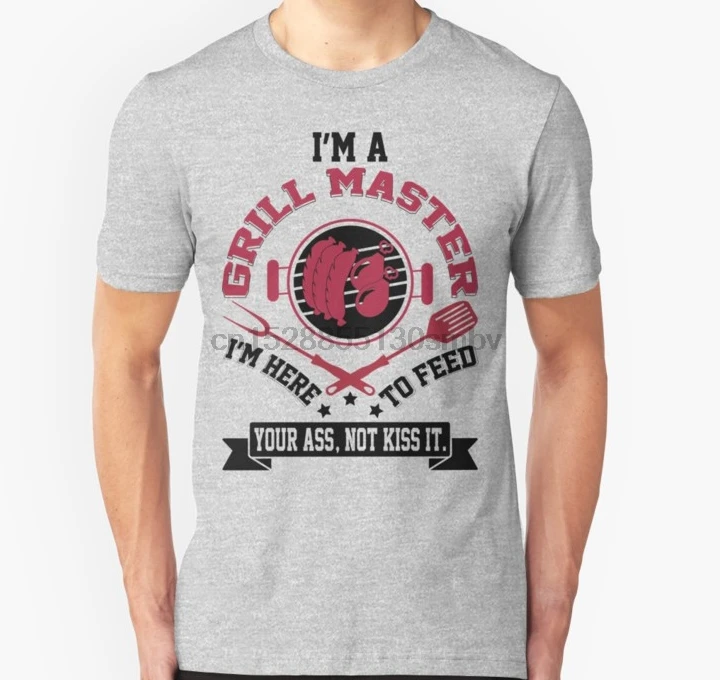 Men tshirt Grill Master Chef T Shirt Slim Fit women T-Shirt tees top | Мужская одежда