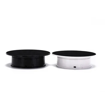

20cm 360 Degree Electric Rotating Turntable Display Stand for Photography Max Load 1.5kg video shooting props Turntable Battery