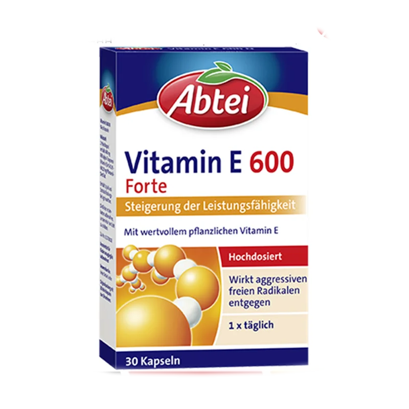 Abtei High Content Vitamin E 30 Capsules/Box Free Shipping