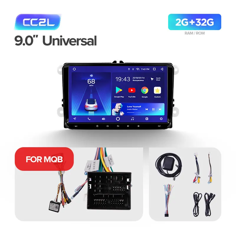 TEYES CC2 Штатное Головное устройство For Volkswagen Golf 6 2008- GPS Android aвтомагнитола магнитола автомагнитолы Андроид для Фольксваген Гольф VI Mk6 аксессуары штатная магнитола автомобильная мультимедиа - Цвет: MQB CC2L 32G
