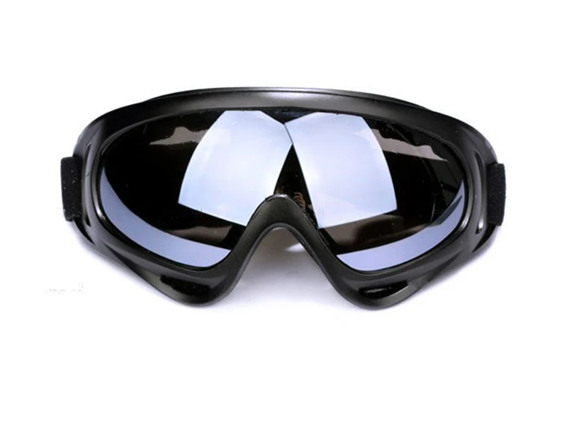 Зимние лыжные очки для спорта на открытом воздухе, ветрозащитные очки 400, защита от ультрафиолета, очки для сноуборда, катания на коньках, лыжах, защитные очки для снегохода - Цвет: Black ash