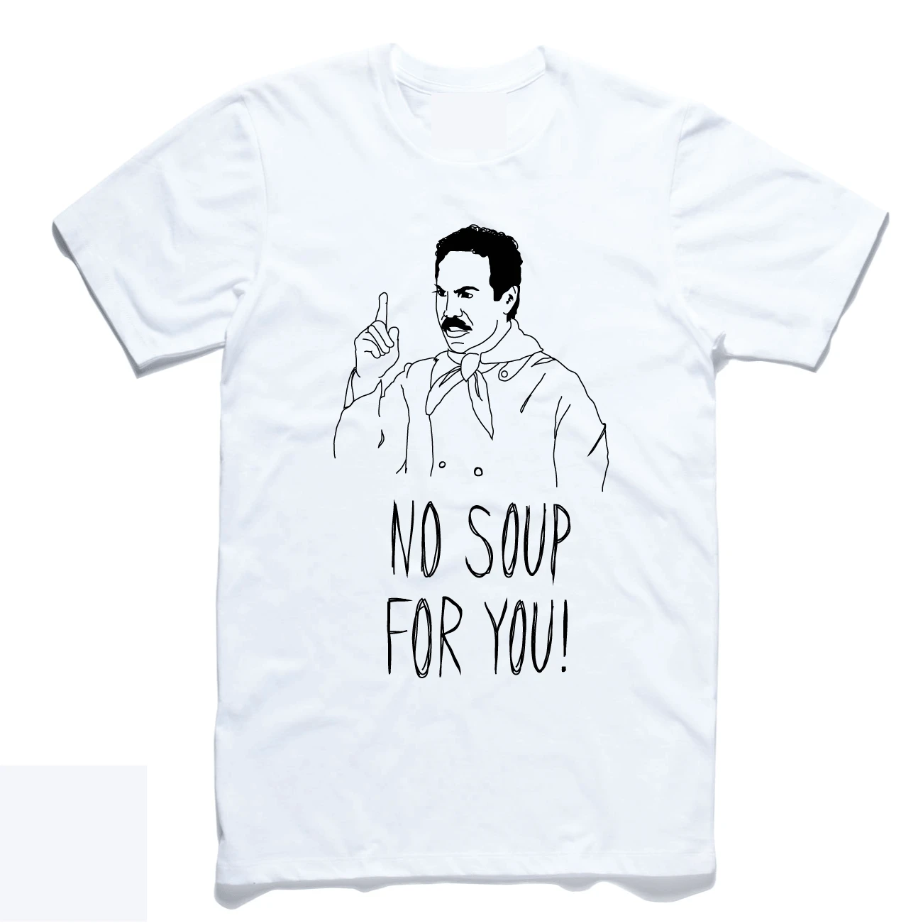 No Soup For You комедия футболка мужская Tv HBO Seinfeld смешная повседневная высокое