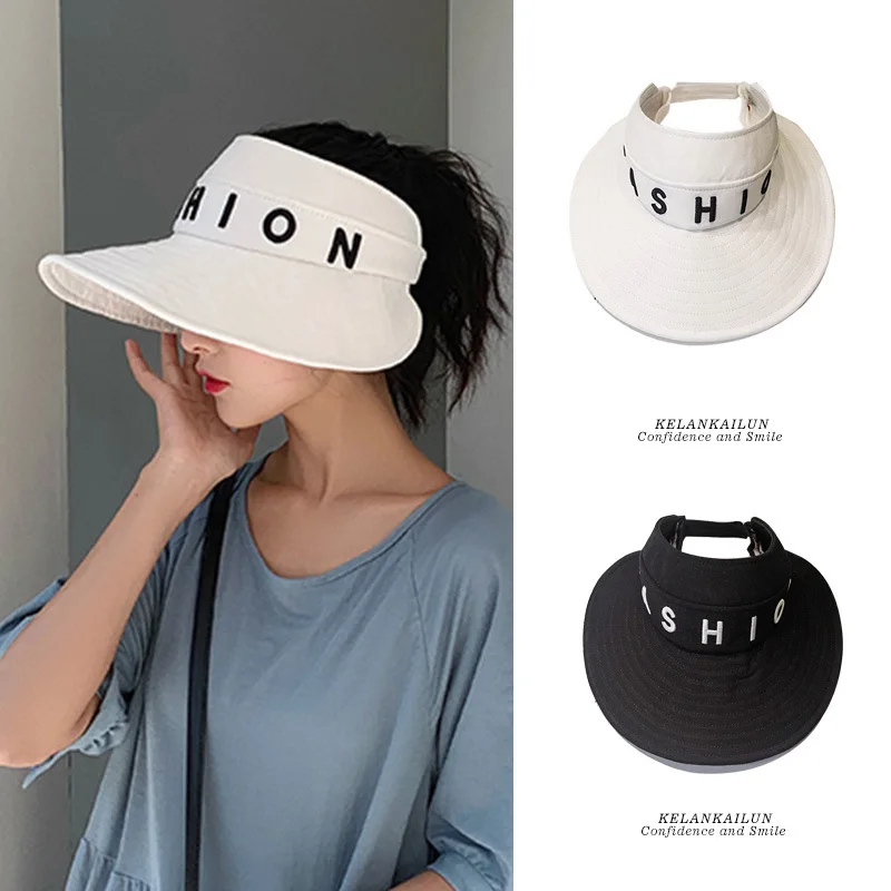 

Sun Hat Children Korean-style Fashion Topee Summer Sun-resistant Face Covering UV-Protection Summer Online Celebrity Empty Top C