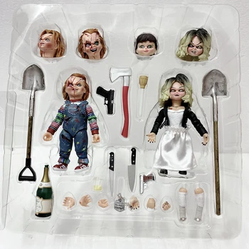 

NECA Novia De Chucky Final Chucky Tiffany Chucky Tiene Suerte PVC Action Figure Model Toys Collections Doll Gifts