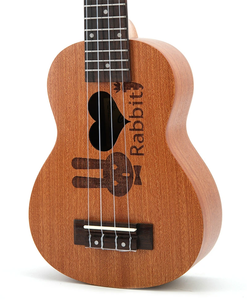 21 /23  Inch Hawaiian Ukulele Soprano Uke 4 Strings Guitar 9 Kinds of Cartoon Patterns Kids Gift Ukulele Rosewood Fingerboard