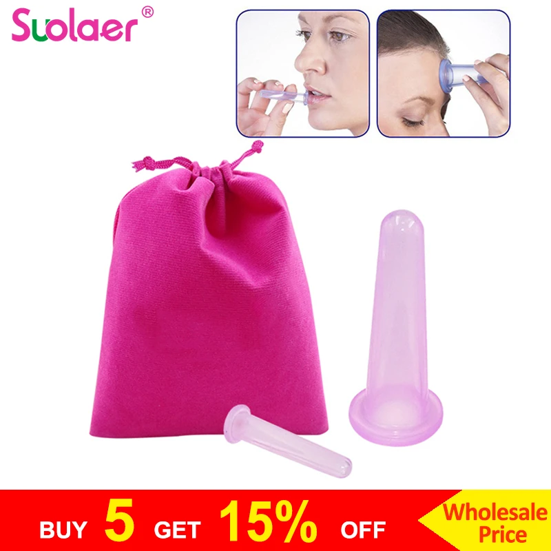 On Sale Body-Cupping-Cups-Set Massage Suction-Cup Anti-Cellulite Vacuum-Cans Silicone for Face-Neck-Back-Eyes aVjqplL0w