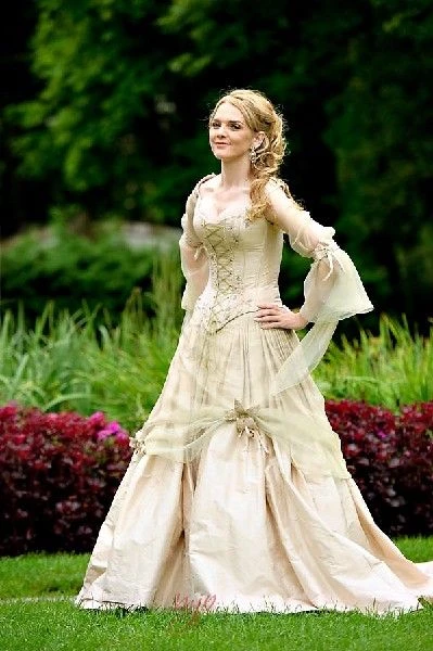 Celtic Wedding Dress by ieie Bridal