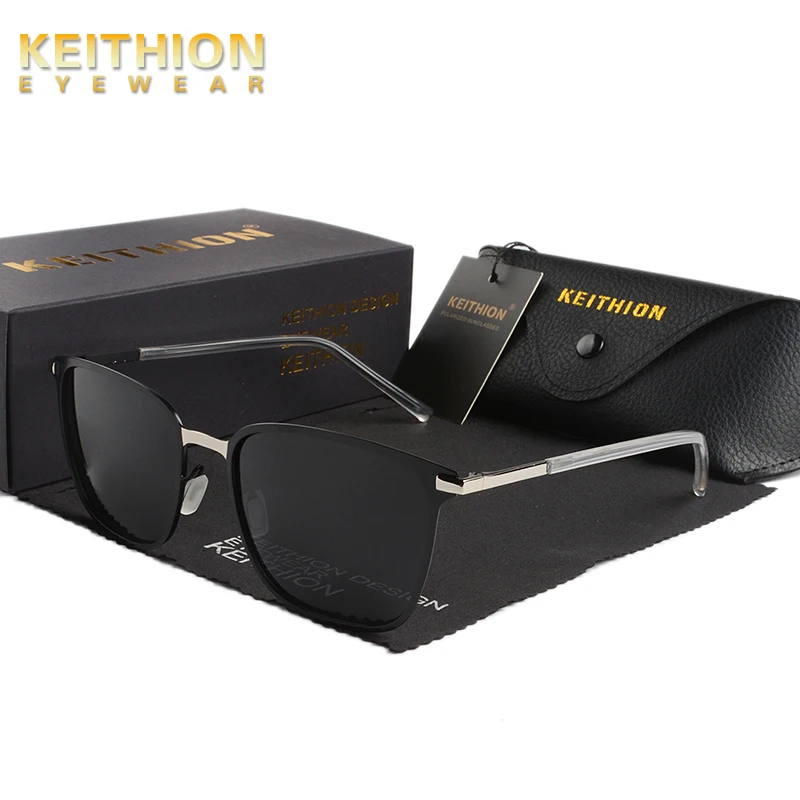 KEITHION Модные поляризованные солнцезащитные очки для мужчин UV400 Драйвер ослепляющий цвет классический бренд дизайнер на открытом воздухе Модные металлические солнцезащитные очки