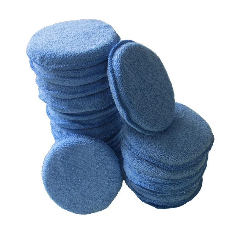 1Pcs 5'' Car Ceramic Coating EVA Sponge Glass Nano Wax Coat Applicator Pads Washing Tools Soft Microfiber Wax Applicator