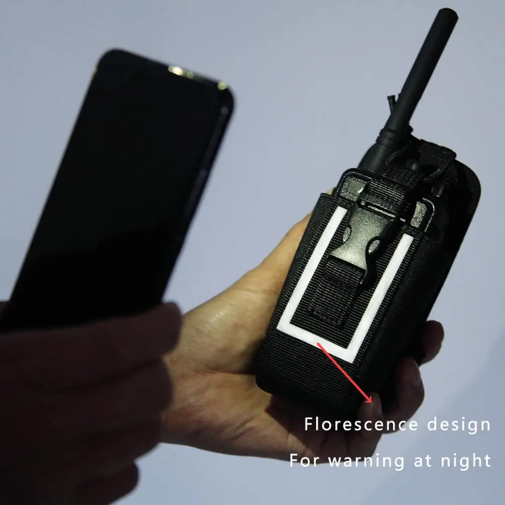 5 шт. ABBREE MSC-20M иди и болтай Walkie Talkie “иди и флуоресценции из нейлоновой чехол для Motorola BaoFeng UV-5R UV-82 UV-9R держатель радио чехла радио