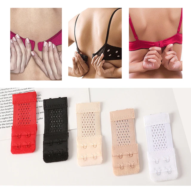 5Pcs Women Elastic Bra Extenders Strap Extension 2/3/4 Hooks High Quality  Nylon Male Bra Strap Adjuster Intimates Accessories