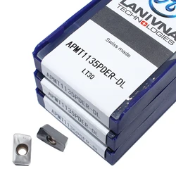 APMT1135PDER DL lt30 10 pçs inserções de carboneto alta qualidade apmt1135 fresa cnc torneamento ferramentas torno mecânico cortador metal