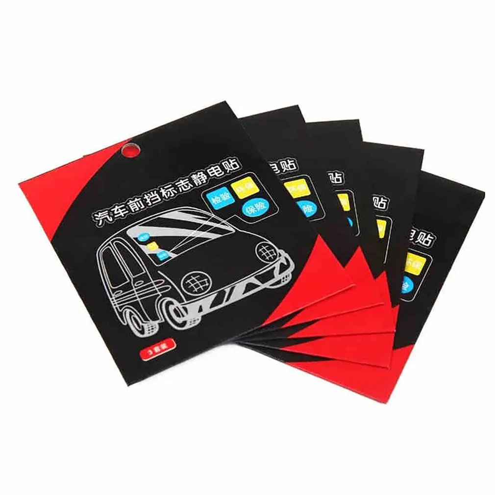 Annual Post Car Sticker AUTO Window Signal Clear Cling Static Film