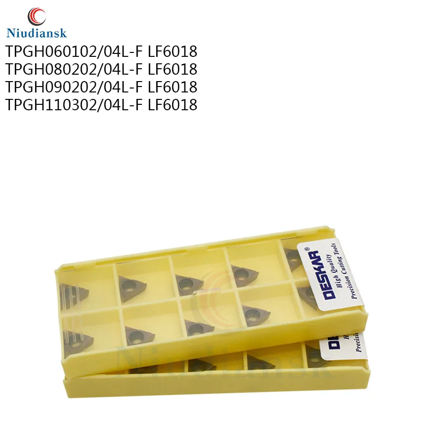 CNC TPGH060102 TPGH060104 TPGH080202 TPGH080204 TPGH090202 TPGH090204 TPGH110302 TPGH110304L F LF6018 карбидная токарная вставка с ЧПУ|Токарный