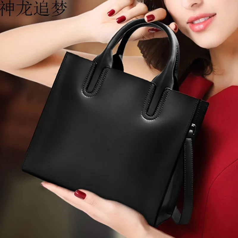 

Star with the same Famous design female bag Genuine leather bag Europe Brand Women bag shoulder Messenger bag Lady Totes handbag
