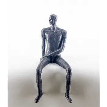 

American Modern Personality Black Character Decoration Art Statue Decoration Home Living Room Study Decor Business Gift M2229