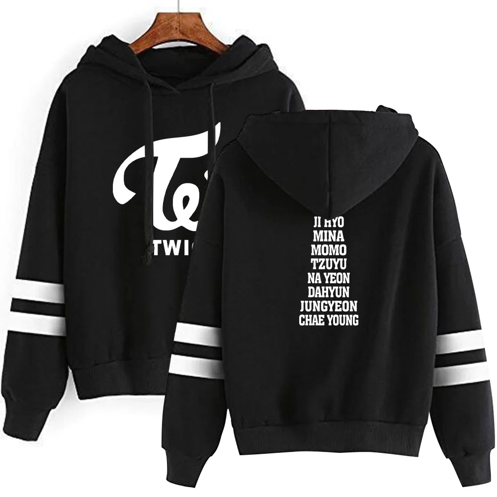 KPOP TWICE Hooded Sweatshirts Hot Sale Hip Hop Streetwear Hoodie Fans ONCE Women Long Sleeve Pullover Hoodies casual clothes | Женская