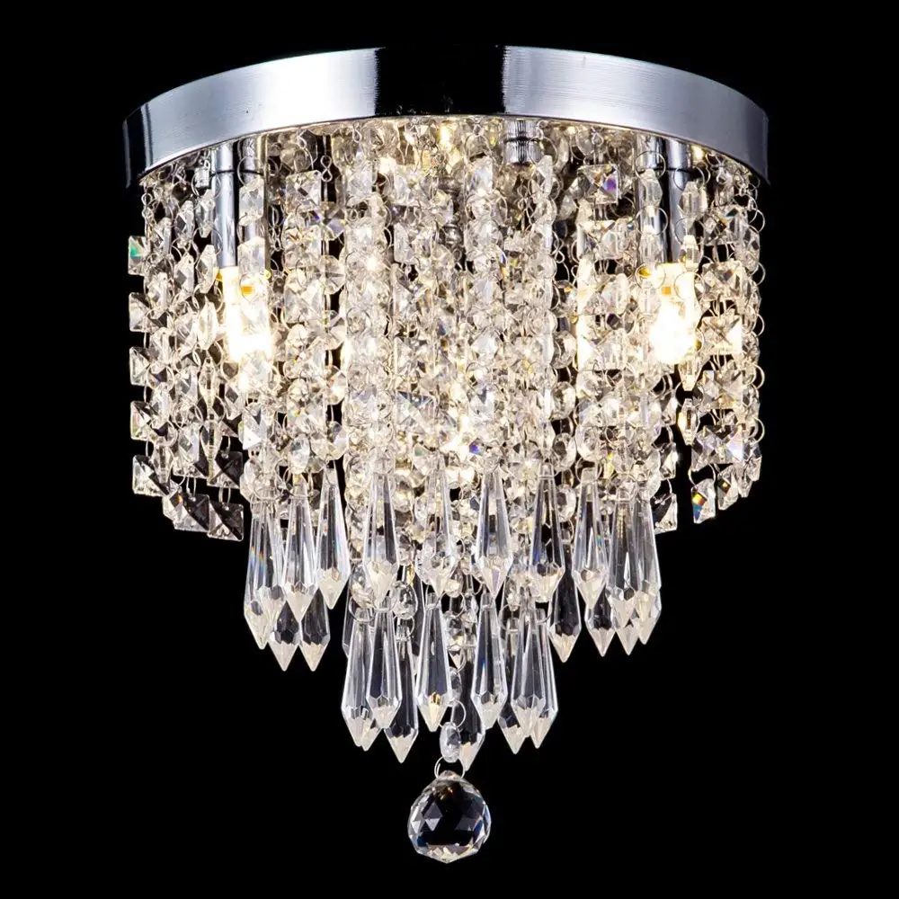 

Modern K9 Crystal Ball Fixture Pendant Ceiling Lamp stainless steel led lamp For Living room Bedroom Aisle Corridor Ceiling Ligh