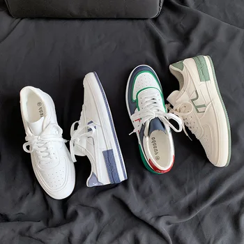 

2020 New Luxury Designer Men's Sneakers Little White Shoes Men's Korean Summer Breathable Boys Sports Shoes Casual Shoes