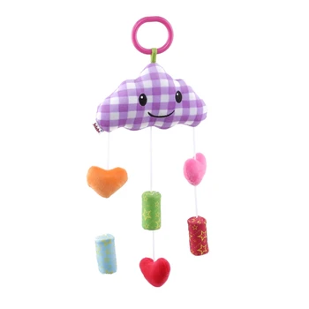 

Baby Stroller Bell Newborn Bed Bell Hanging Clouds Wind Chimes Baby Car Hanging Toy Lovely Cartoon Delicate Crib Bells 0-3 Years