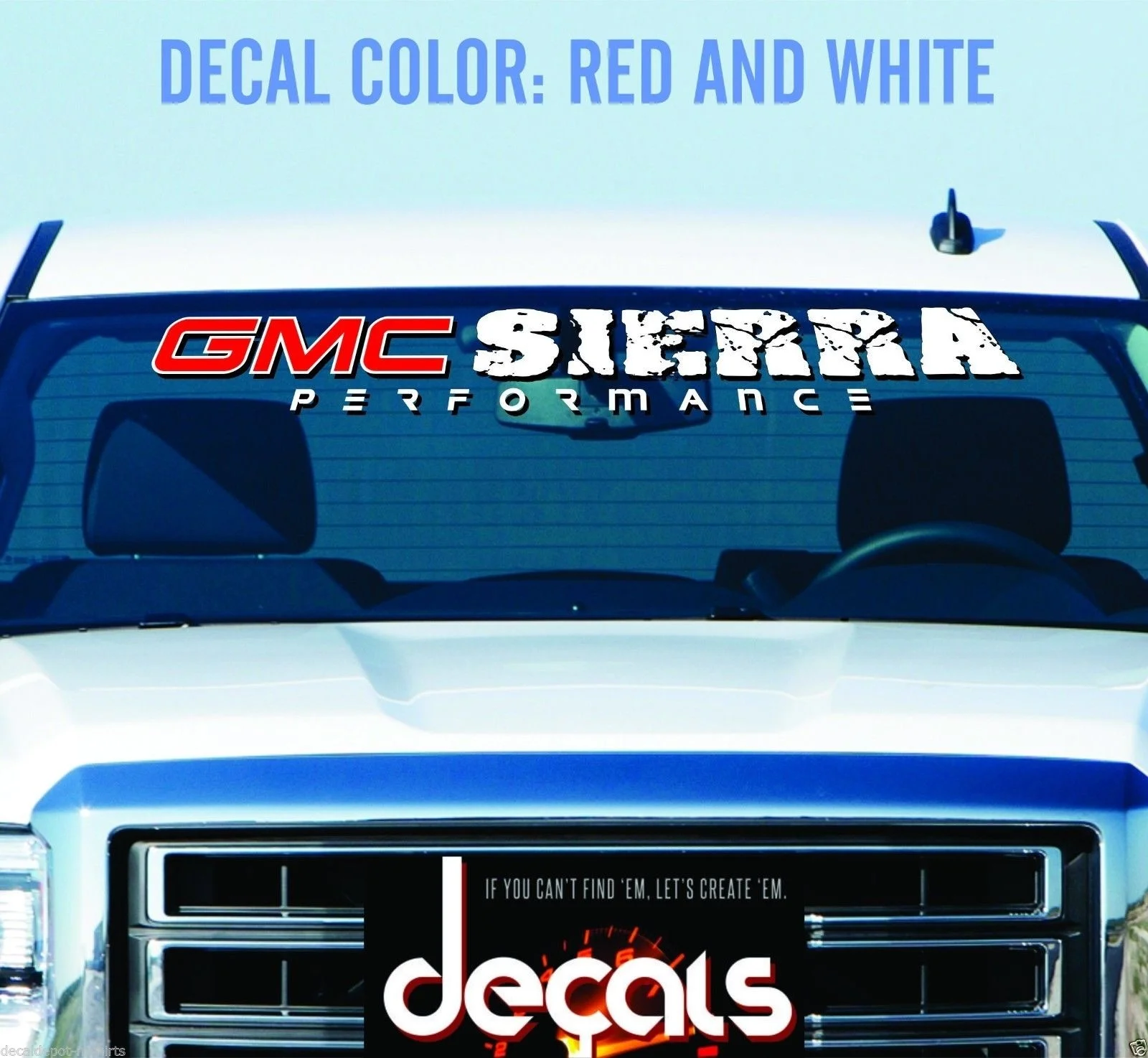 Для наклейка на ветровое стекло баннер подходит GMC SIERRA 1500, 2500 HD, 3500 HD любой год