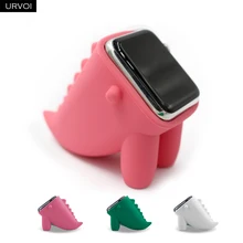 Держатель URVOI для apple watch series 5, 4, 3, 2, 1, силиконовый держатель для часов, домашняя зарядная док-станция для iWatch 40 мм, 44 мм Держатель URVOI для apple watch series 5, 4, 3, 2, 1, силиконовый держатель для часов, домашняя зарядная док-станция для iWatch 40 мм, 44 мм