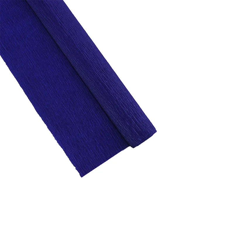 P09 Royal blue 1 шт. 250x50 см DIY ремесло цветок оберточная гофрированная бумага сморщенная рулонная бумага вечерние украшения скрапбук цветочный художественный упаковочный материал - Цвет: P09 Royal blue