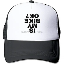 Шляпа с принтом My Bike Okay, летняя сетчатая Кепка с регулируемым ремнем Snapback, 5 цветов