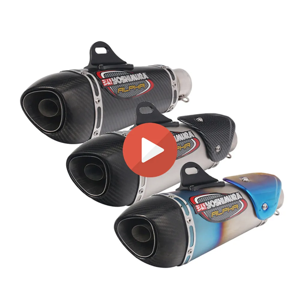 

Universal Motorcycle Yoshimura Exhaust Pipe Carbon Fiber Muffler Silencer for KTM Duke 390 Ninja 400 GSXR600 R6 with DB Killer