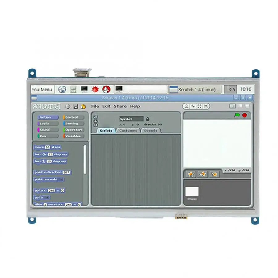 

Demo Board Accessories 10.1in Full-view Touch Screen 1024*600 HDMI Display Monitor Touch Screen for Raspberry Pi