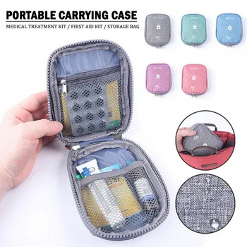 

14x11cm Empty First Aid Kit Emergency Box Portable Travel Outdoor Camping Survival tool Package Bag Large Capacity 1PC