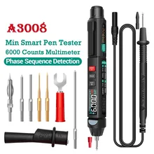 A3008 A3007 Digital Pen Multimeter Tester 6000 Count Professional Voltmeter Indicator Measuring Instrument Electricial Tool