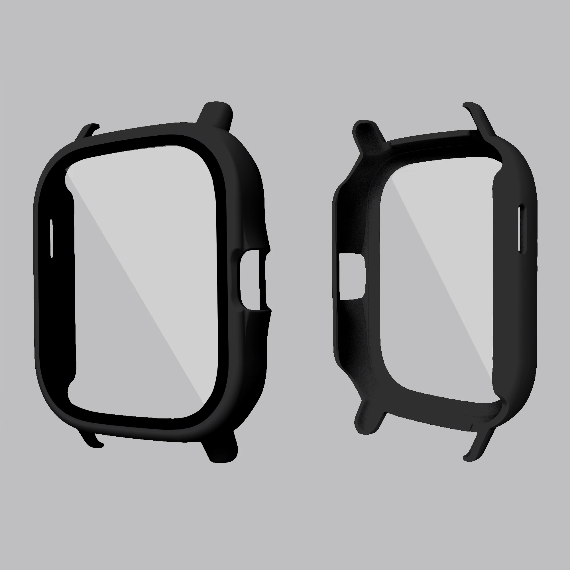 Hard Edge Full Screen Glass Protector Film Case Shell Frame For Amazfit GTS 2/2e GTS2e Sport Watch GTS2 Protective Bumper Cover 