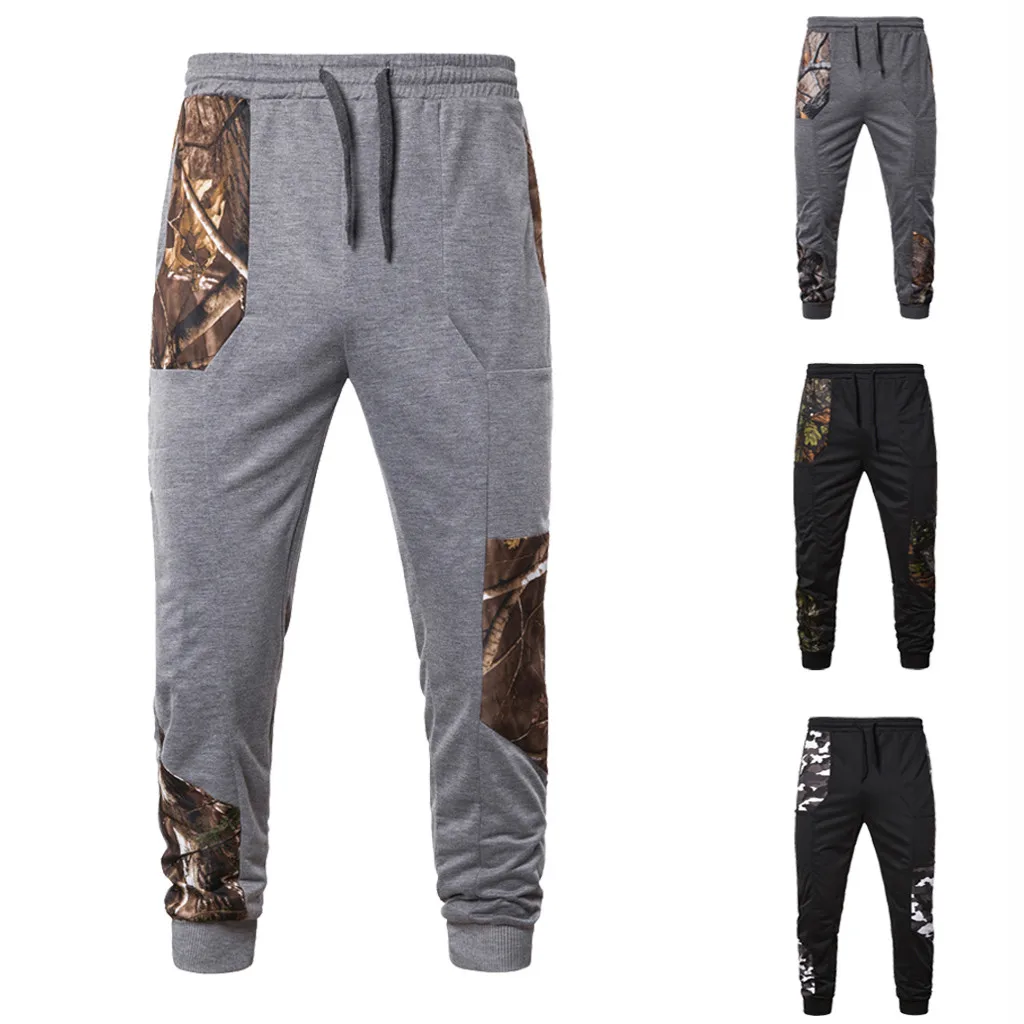 High quality pants Fitness Casual Elastic Pants bodybuilding clothing casual splice printing sweatpants joggers pants 10.18