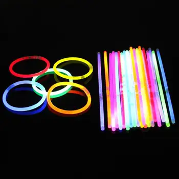 

Light Stick Concert Colorful Glow Bracelet Disposable 100 Pcs of Light-Emitting Rods Light Stick CHILDREN'S Toy