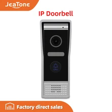 JeaTone timbre de puerta IP de aluminio, videoportero de alta resolución, exterior, Panel de llamada, IP65, resistente al agua, gran angular