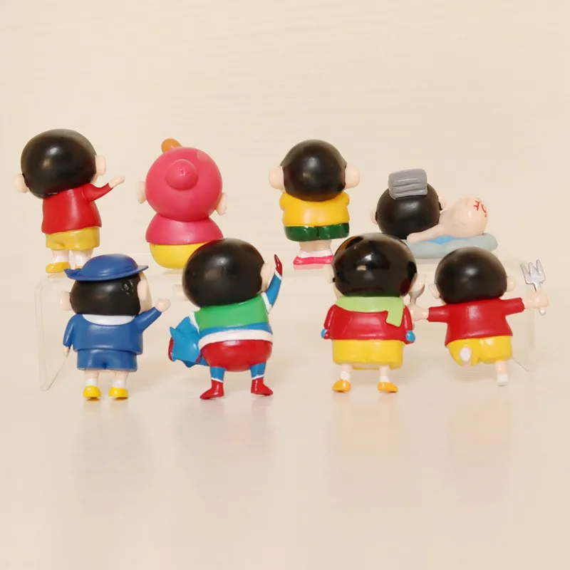 24 шт./лот 3,5-5,5 см Crayon Shin-chan Figures Q VersionPVC микроскопические украшения для бонсай украшения модели Новинка