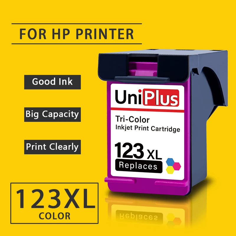 UniPlus цветной чернильный картридж 123XL Замена для HP 123 XL hp Envy 4525 4526 4527 4528 5020 5030 5032 5034 5052