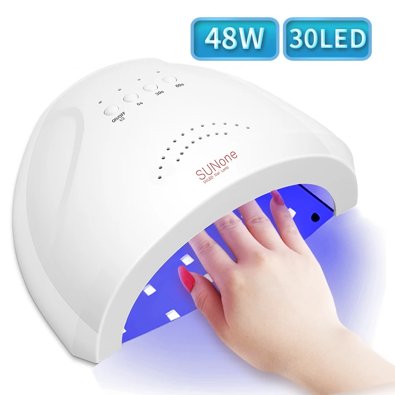 

48W UV LED Nail Lamp Professional nail Dryer With White Light Smart sensing timing 5/30/60s UV LED Gel Machine For nail Salon