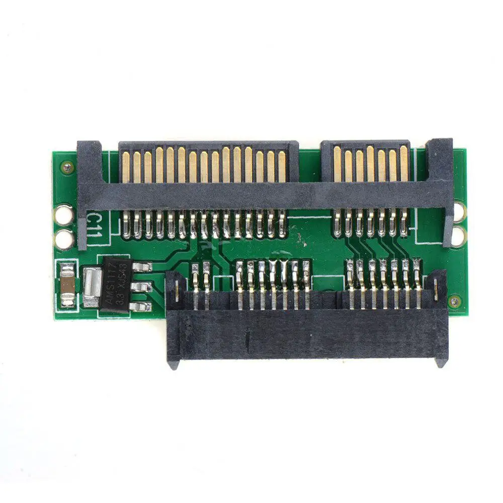 1 8 &quotSATA HDD SSD 3 V 2 5&quot до 22PIN SATA 5V адаптер Micro MSATA 7 + 15 5 конвертер карт|Компьютерные