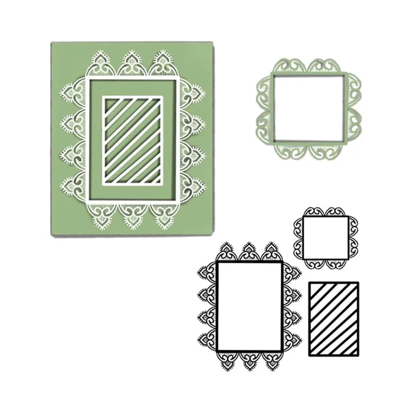

InLoveArts Dies Lace Frame Metal Cutting Dies New 2019 for Scrapbooking Card Making Album Embossing Die Cut New Template