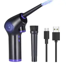 Plumeau d'air sans fil, 45000 tr/min, nettoyeur d'air, souffleur de poussière à main, accessoires pour tablette, ordinateur portable