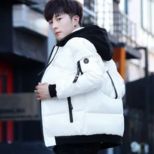 Мужское пальто, Плотная хлопковая стеганая одежда, зима, тренд, стиль, подростковая, корейский стиль, повседневная, приталенная, короткая, с хлопковой подкладкой, Jac