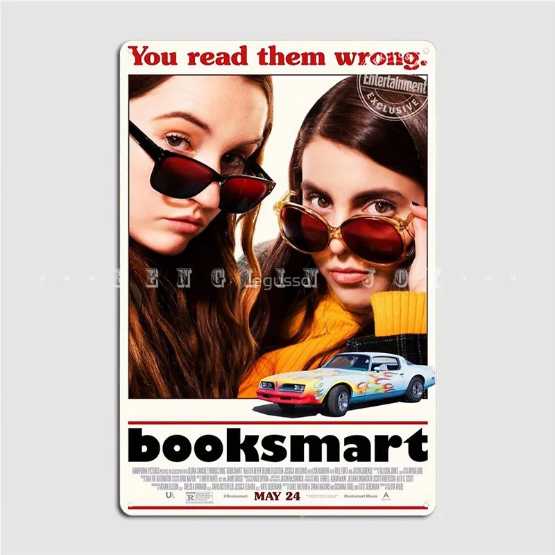 

Booksmart Movie Metal Plaque Poster Wall Plaque Designing Cinema Living Room Club Bar Tin Sign Posters