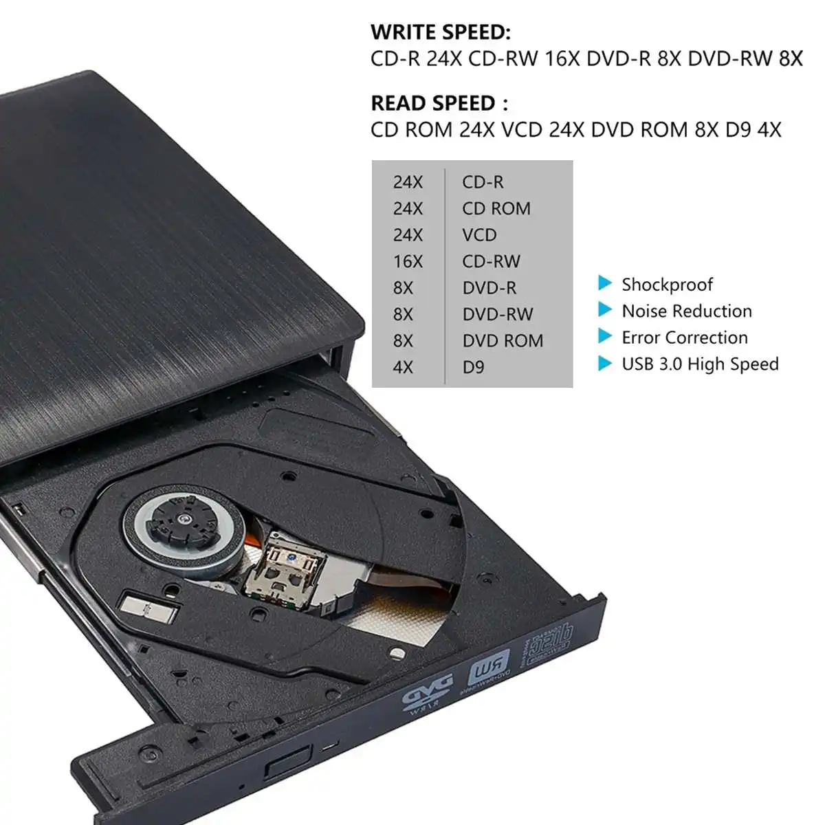 leitor de disco cd rom dvd rw