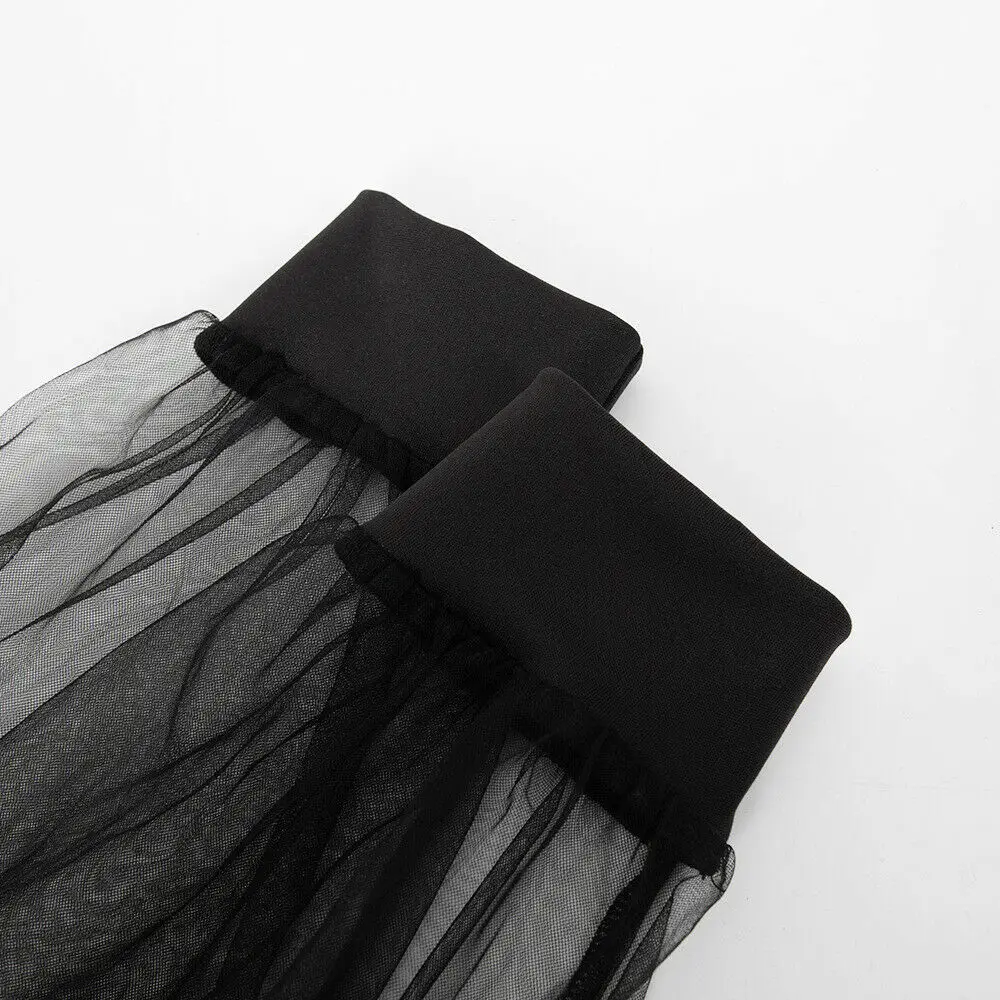 Сексуальная Женская Прозрачная сетчатая блузка с открытыми плечами из органзы с длинным рукавом без бретелек рубашка Топ