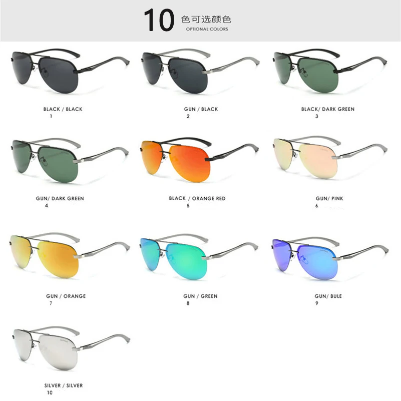 Новинка, Классические солнцезащитные очки, мужские, поляризационные, лягушка, зеркальное покрытие, цветные линзы, очки, UV400, фирменный дизайн, модные, для отдыха, очки