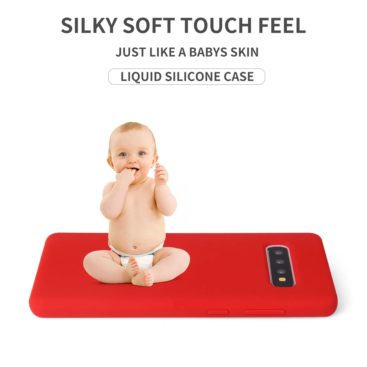 Новый мягкий чехол из чистого жидкого силикона для Samsung S10 Lite шелковистая мягкая