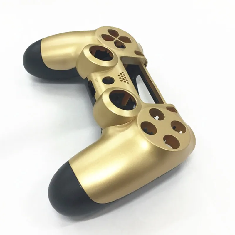 PS4 Золотая Кожа ручка Оболочка Передняя+ задняя крышка корпуса чехол протектор для sony для playstation 4 старый PS4 V1 игровой контроллер
