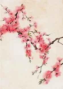 Lot style Choose Japan Style Cherry Blossoms Temple Spring Pink Flower Art print Silk poster Home Wall Decor | Дом и сад